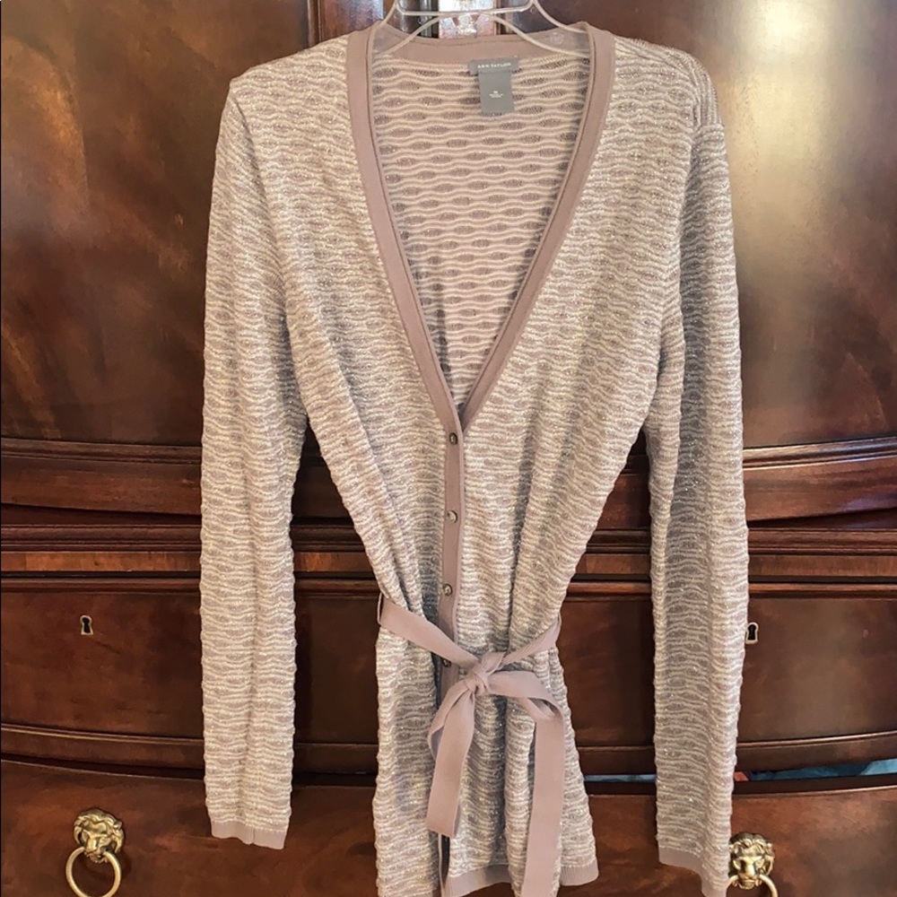 Ann Taylor metallic sweater